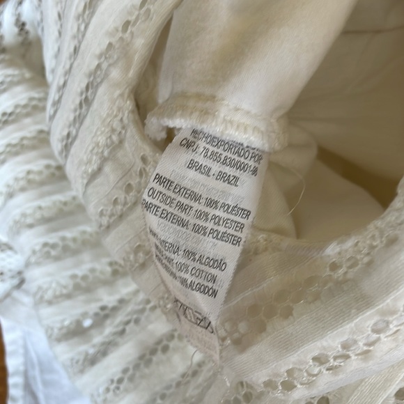 Brazilian brand Amandier size 4 white lined dress - Picture 6 of 7